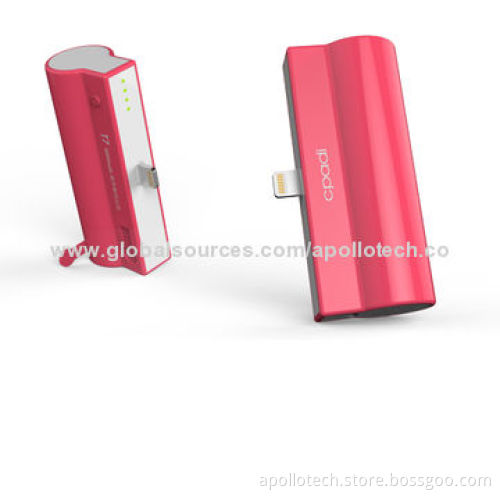 Tail Plug Power Bank with 2,000mAh Capacity, 5V/1A Input